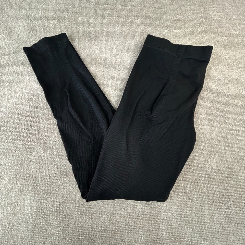 Vince Leggings Womens Medium Black Modal Stretch Mid Rise Gym Wear Pull On‎